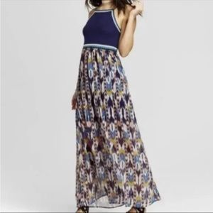 Xhilaration Maxi Aztec Crochet Top Dress Size Large